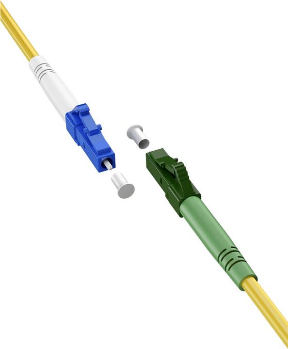 Image du produit Goobay Câble à fibre optique FTTH, monomode OS2 jaune, jaune simplex, 20 m (S/UTP, CAT6, 20 m)