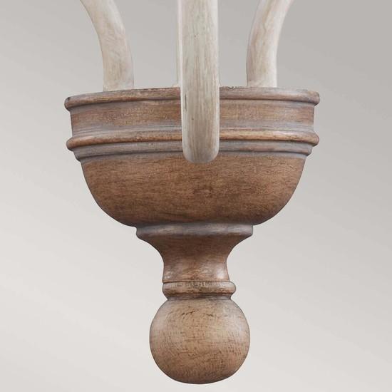 Produktbild Elstead Lighting Hartsville Kronleuchter E14 3-fach Chalk Washed, Beachwood (41.90 cm)