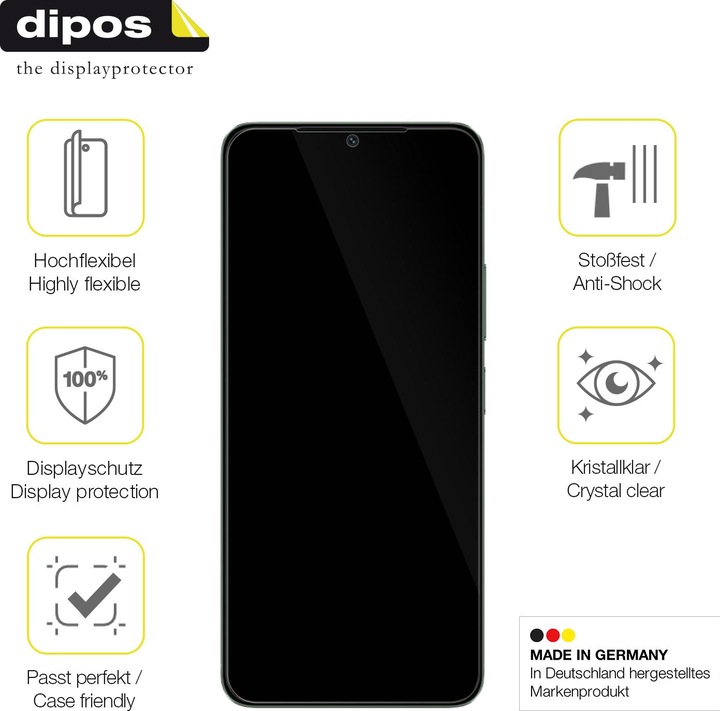 Produktbild Dipos 3D Full Cover Schutzfolie (1 Stück, Xiaomi Redmi A3)
