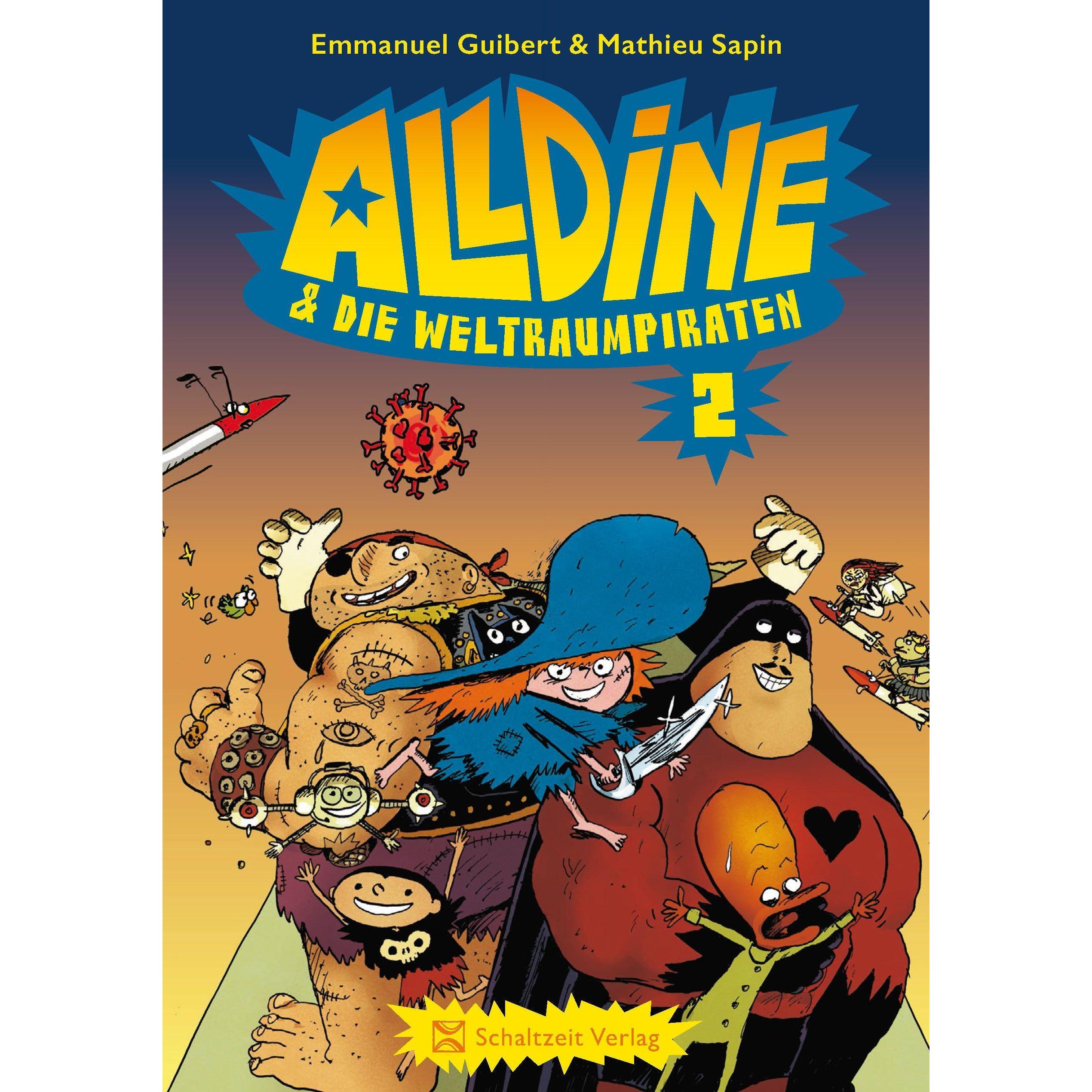 Thumbnail - Alldine & die Weltraumpiraten, Kinderbücher von Joann Sfar, Mathieu Sapin, Emmanuel Guibert