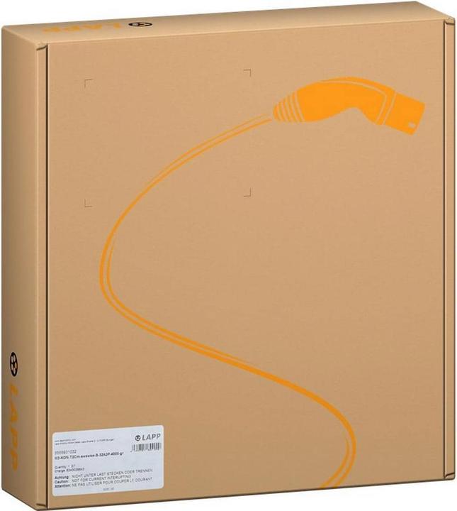 Image du produit Lapp Mobility EV-TYP2 CABLE DE CHARGE HELIX, 22kW-3P-32A, 5m, black (Type 2, 22 kW, 33 A, 5 m)