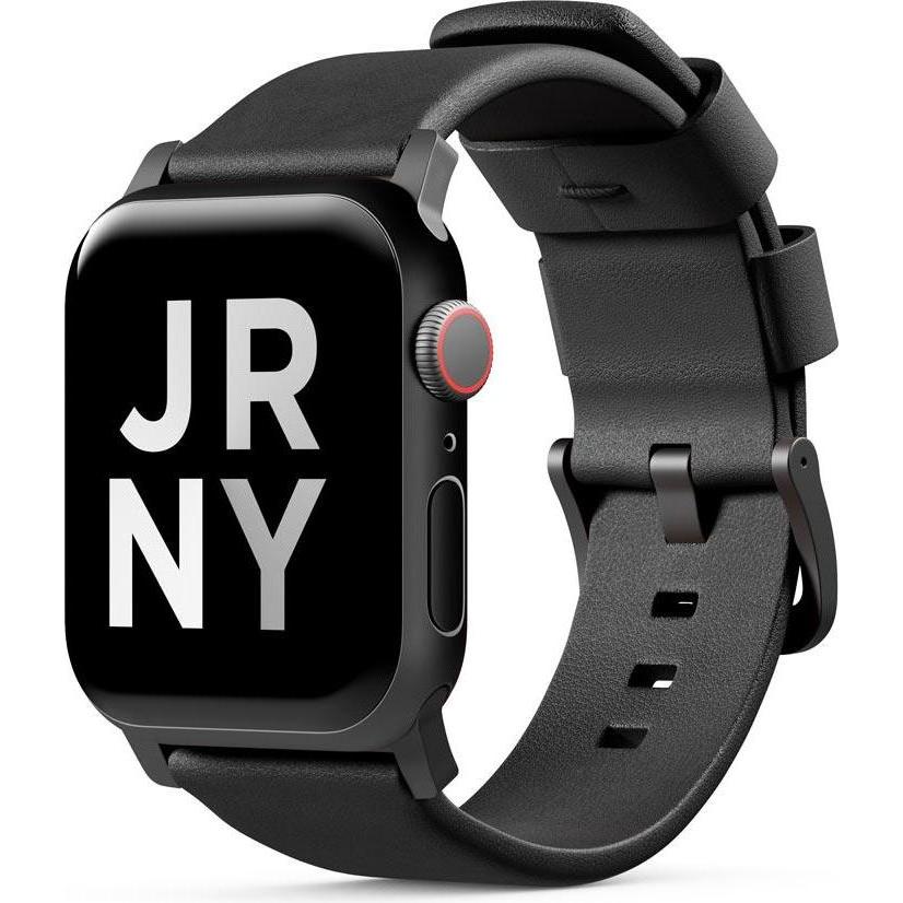 Alogic J01AWBBL (23 mm, Leder), Uhrenarmband, Schwarz