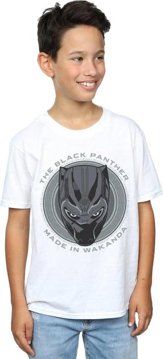 Actual product image Black Boys Made In Wakanda Cotton T-Shirt (152, 158)