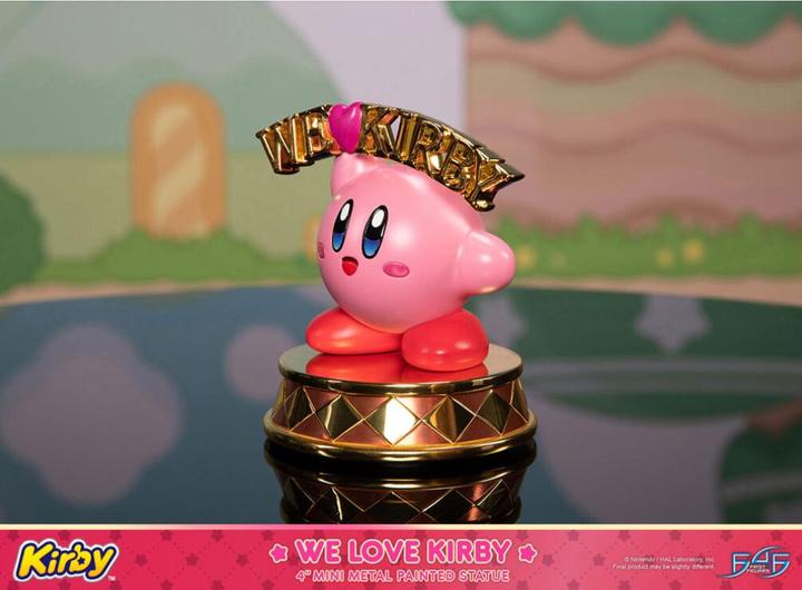 Actual product image First 4 Figures Kirby statuette DieCast We Love Kirby 10 cm