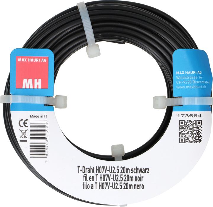 Image du produit Max Hauri Fil en T H07V-U2.5 (20 m)