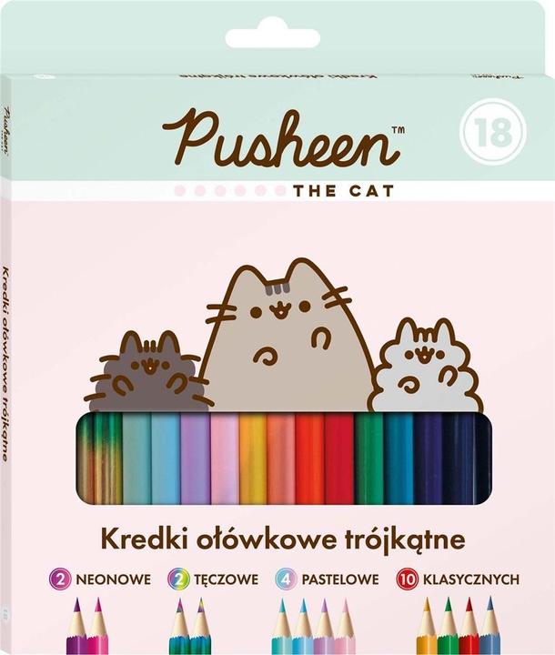 Actual product image Majewski Bleistiftstifte 18 Farben Pusheen BAMBINO (18 colours Pusheen BAMBINO)