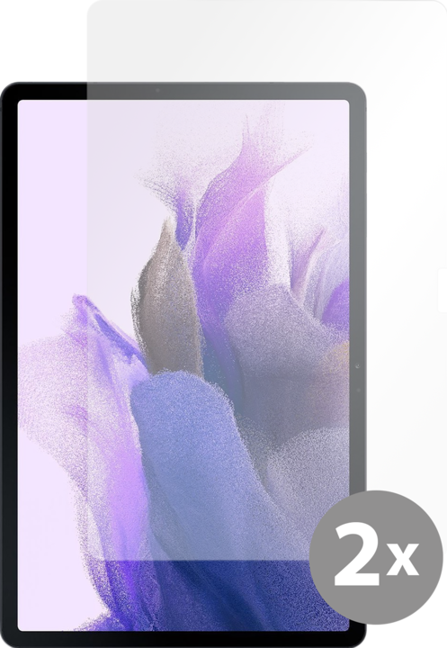 Actual product image Cazy Protective glass compatible with Samsung Galaxy Tab S7 FE screen protector tempered glass - 2 pieces (2 Piece, Galaxy Tab S7 FE)
