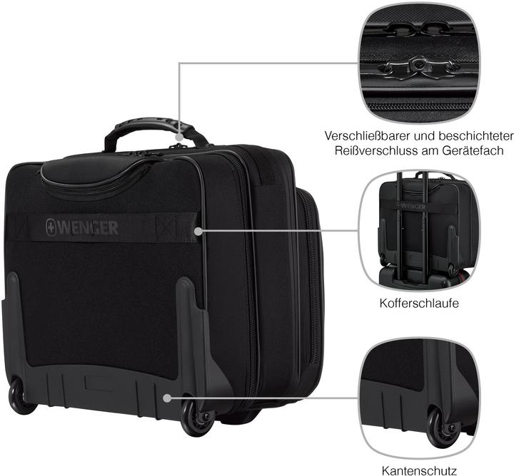 Produktbild Wenger Legacy Black Series 15.6" Trolley-Laptop-Tasche mit Tablet-Fach - schwarz (15.60")