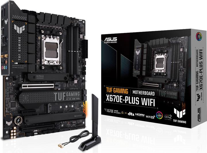Immagine prodotto ASUS TUF Gaming X670E-Plus Wifi (AM5, AMD X670E, ATX)