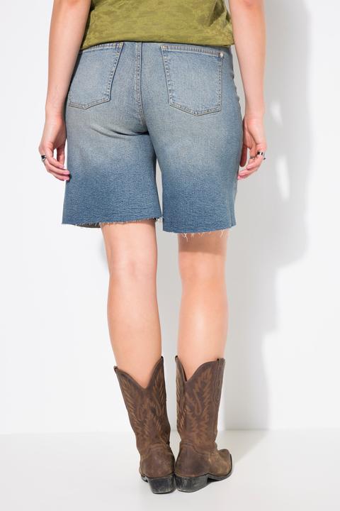 Immagine prodotto Studio Untold Bermuda di jeans con taglio della gamba ampio e orlo sfrangiato (52)