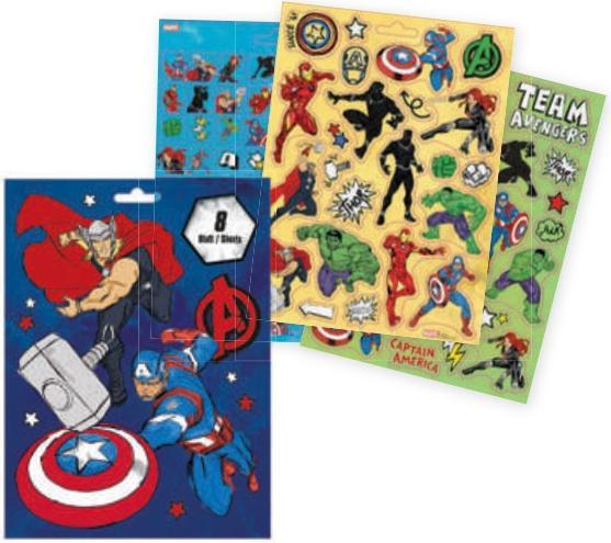 Produktbild Undercover Stickerbuch Avengers Marvel mit 8 Stickerblättern (8 Sticker)