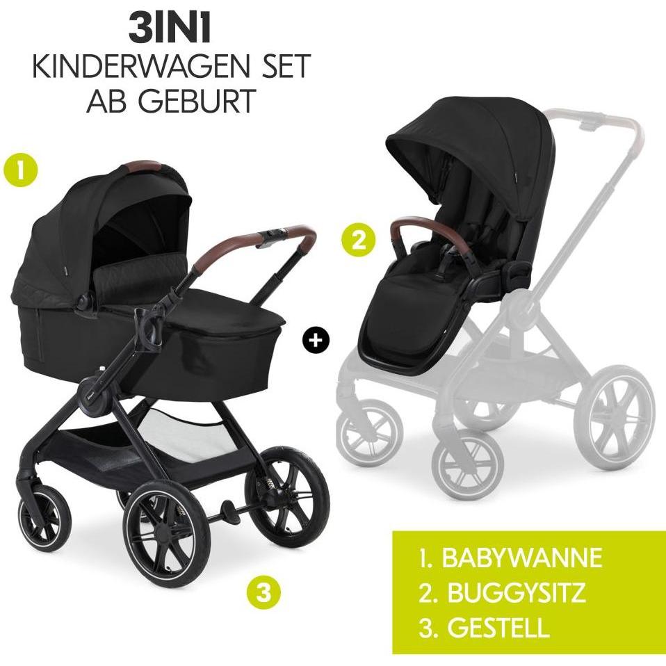 Thumbnail - Hauck, Kinderwagen, 3in1 Kinderwagen-Set Walk N Care Air Trio