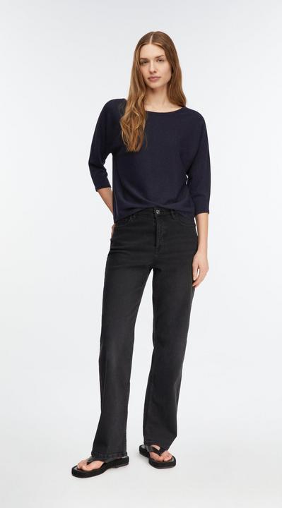 Produktbild Comma Strickpullover Allover-Plated-Pullover mit Glitzergarn und 3/4-Ärmeln (42)