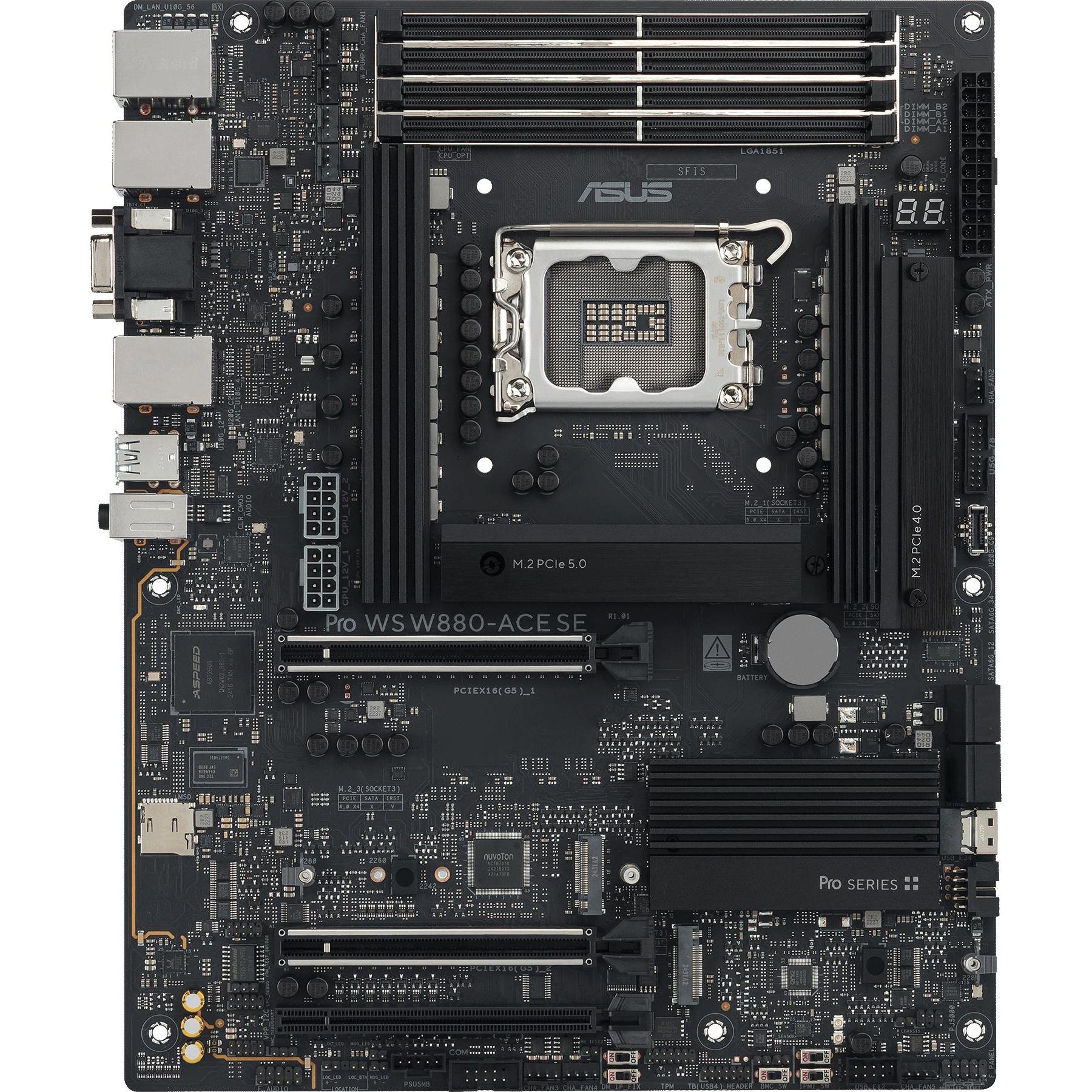 ASUS PRO WS W880-ACE SE (LGA 1851, Intel W880, ATX), Mainboard