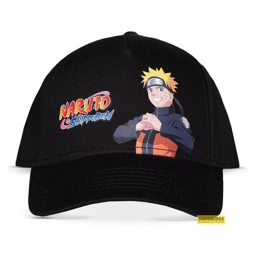 Difuzed, Mannen, Kappen, Naruto - Casquette, Zwart, (Eén Maat Voor Iedereen)