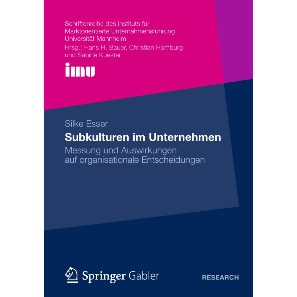 Subkulturen im Unternehmen, Fachbücher