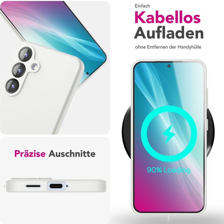 Actual product image Nalia Phoenix - Abwischbare Flüssigsilikon Hülle - Easy Clean Liquid Silicone Cover (Samsung Galaxy S25)