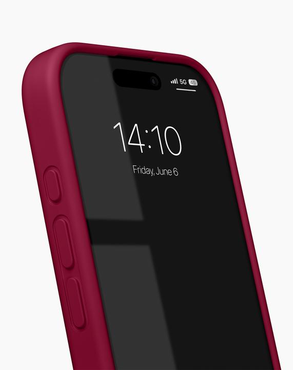 Produktbild iDeal Of Sweden iPhone 16 Pro Max Silicone Case - Cranberry (Apple iPhone 16 Pro Max)