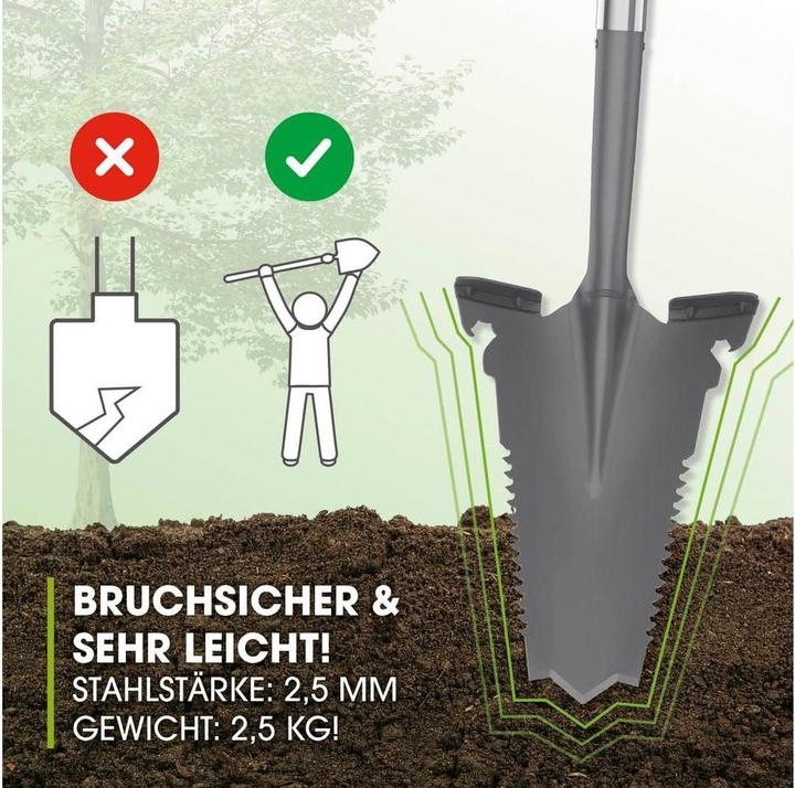Actual product image SOG EASYmaxx Spaten- & Wurzelsäge - 114 cm, Grau/Rot