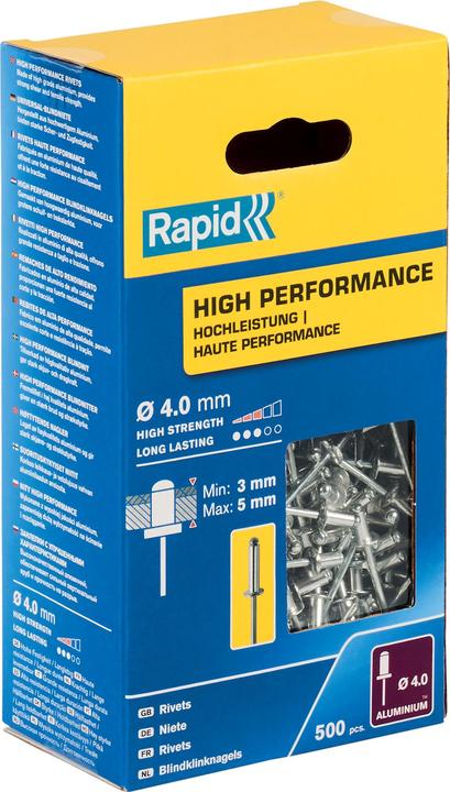 Produktbild Rapid Universal Blindniete Ø 4,0 x 8 mm