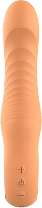 Productafbeelding Dreamtoys Dream Toys Glam Flexibele Geribbelde Vibe Vibrator Oranje 22 cm