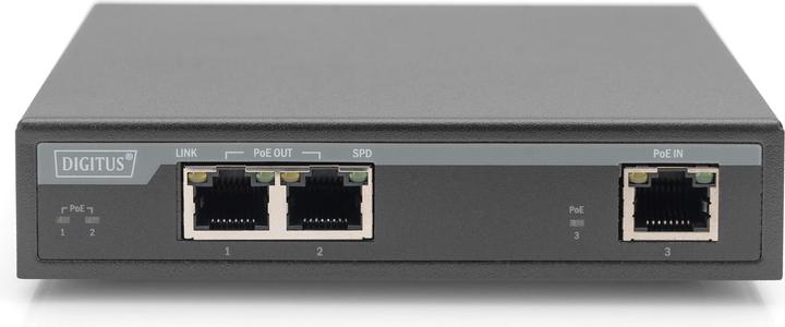 Produktbild Digitus 2-Port Gigabit 4PPoE Extender, 802.3at, 60 W (3 Ports)