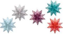 Actual product image Folia Folding leaf Bascetta star, white / printed