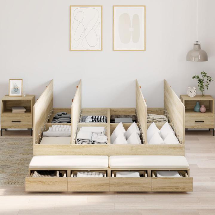 Produktbild vidaXL Aufbewahrungsbettgestell (140 x 200 cm)