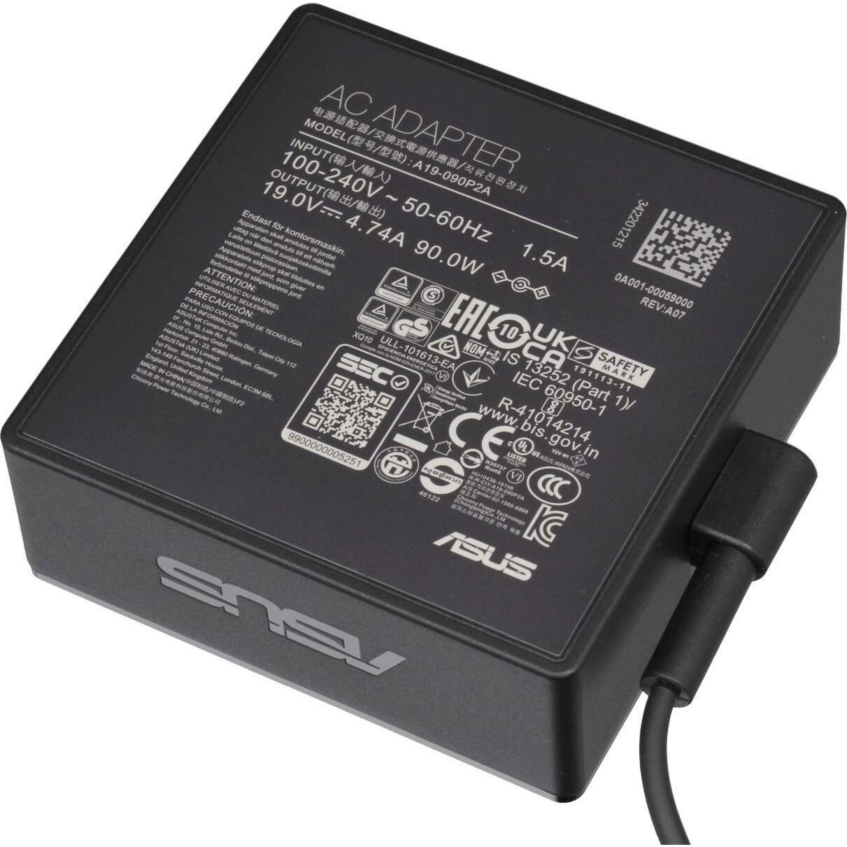 ASUS 0A001-00059100 (90 W), Notebook Netzteil, Schwarz