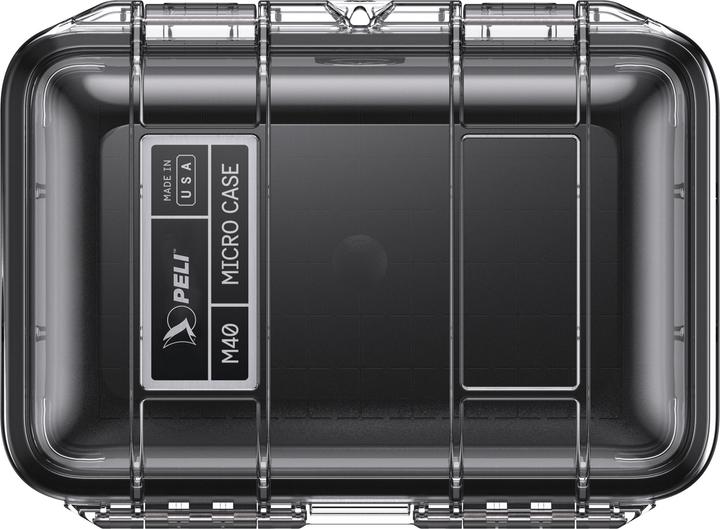 Actual product image Peli MicroCase M40, transparent with black lining NF (Photo case)