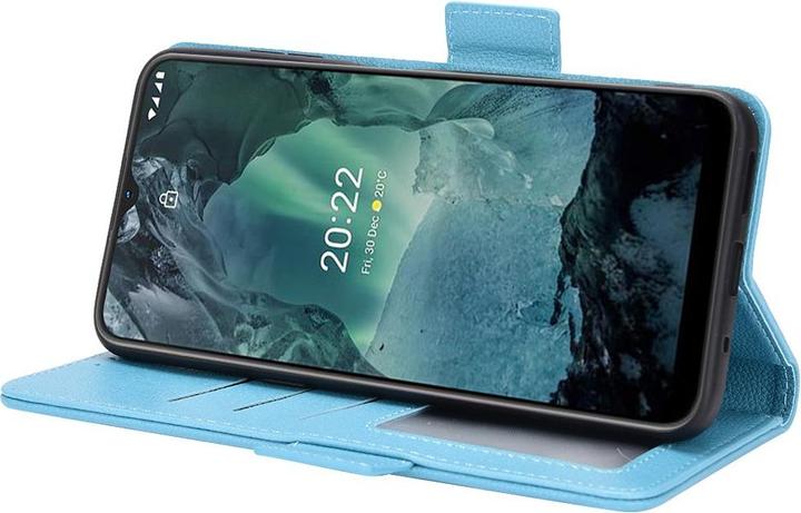 Actual product image Cover-Discount Nokia G11 / G21 - Stand Flip Case Cover light blue (Nokia G11, Nokia G21)