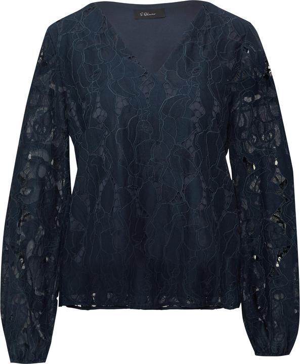 Immagine prodotto s.Oliver Bluse Bluse aus Spitze mit Jerseyfutter und V-Ausschnitt (36)