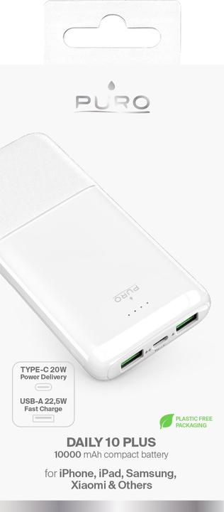 Actual product image Puro Powerbank (10000 mAh, 22.50 W, 37 Wh)