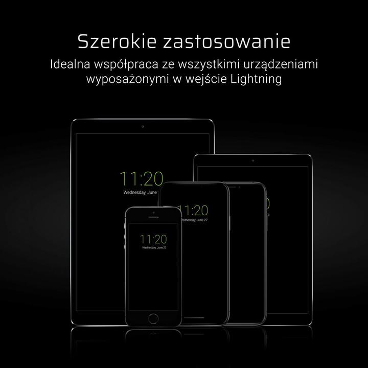 Produktbild GreenCell USB A — Lightning (0.25 m)