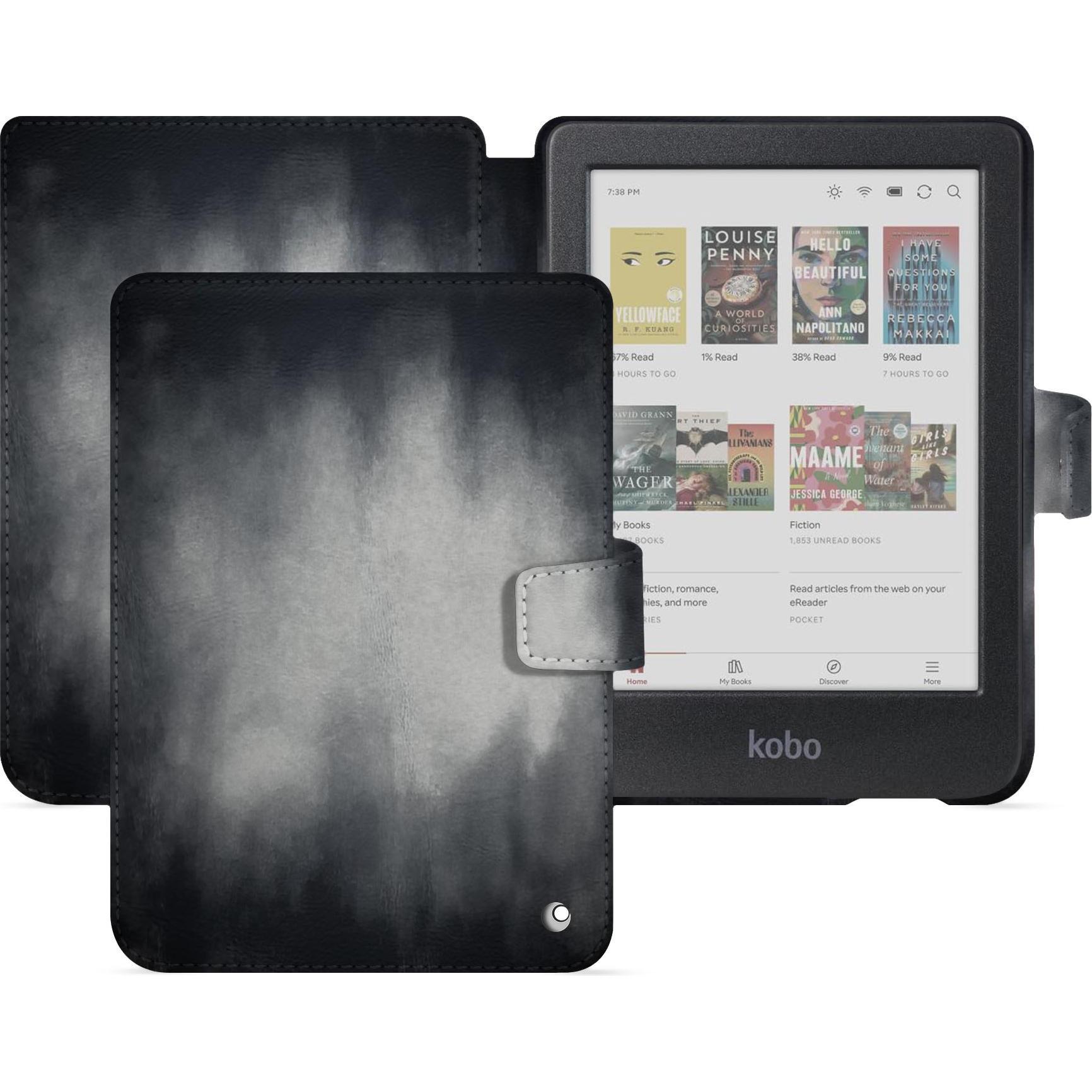 Noreve Guscio Orizzontale In Pelle, Accessori Per Ereader, Grigio