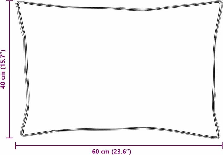 Produktbild vidaXL Bettkissen (60 x 70 cm)