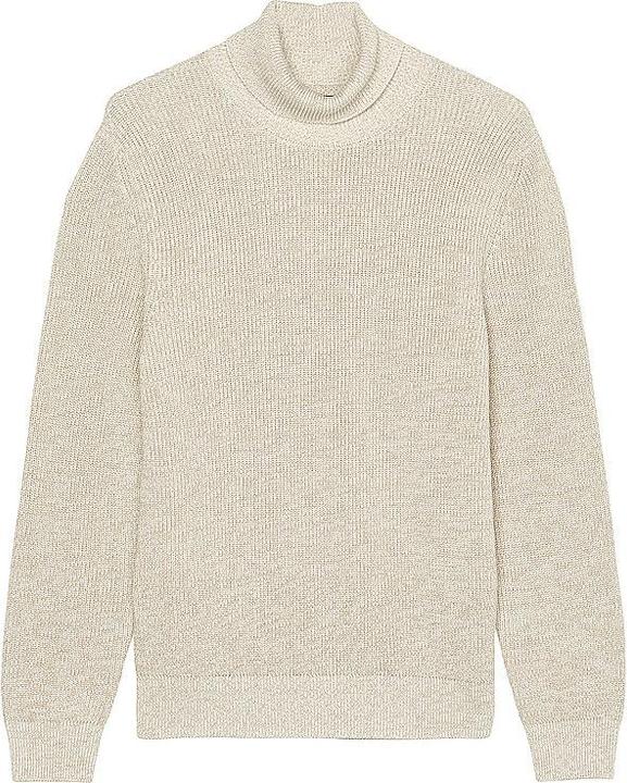 Produktbild Marc O'Polo Turtle Neck Pullover With Racking White Cotton (S)