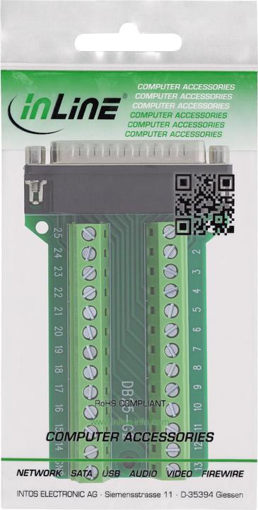 Immagine prodotto InLine D-Sub 25 Terminalblock (0.09 m)