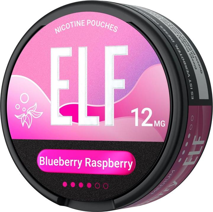 Actual product image Elfbar ELF Snus Blueberry Raspberry 12mg (Nicotine Pouches, 12 mg)