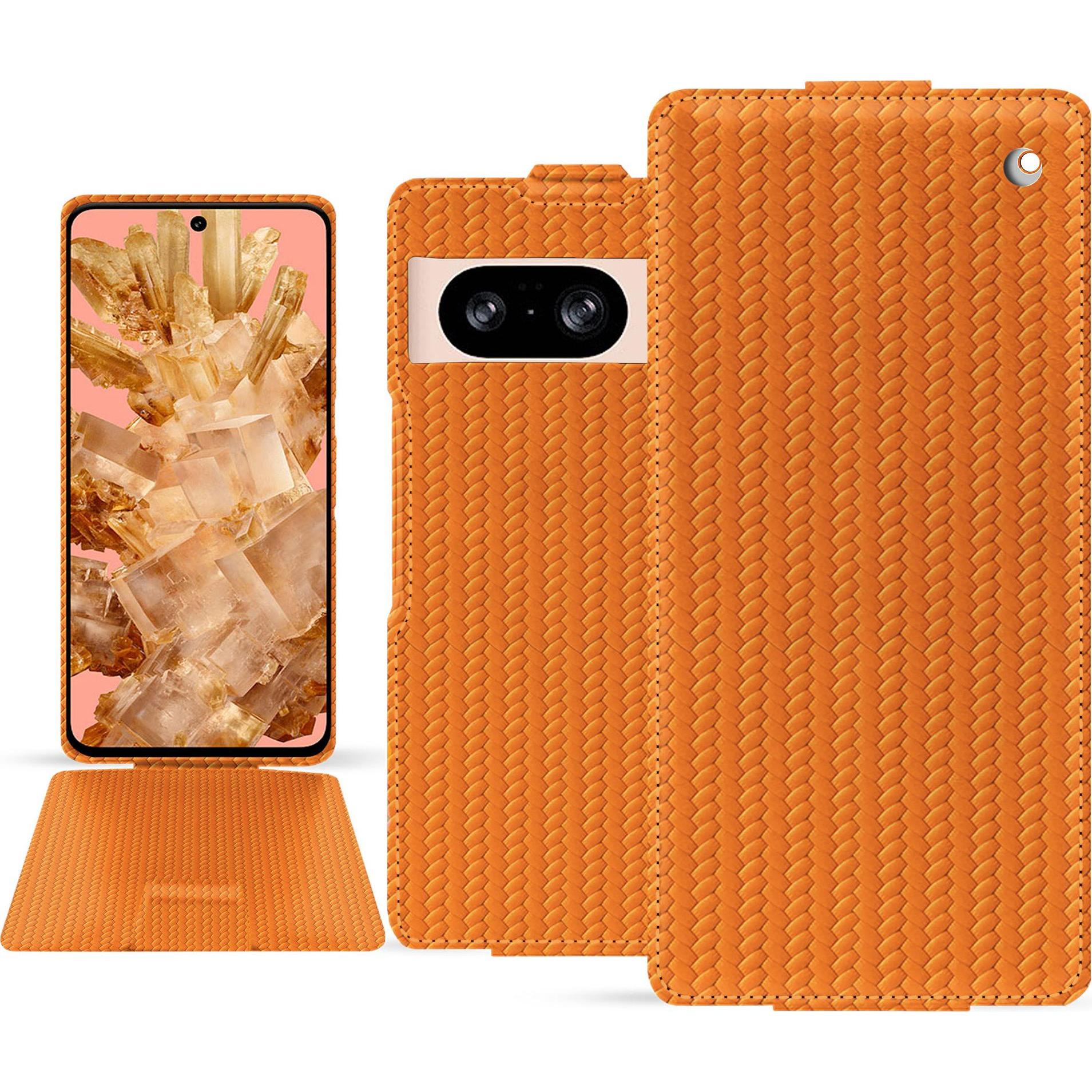 Noreve Lederschutzhülle vertikal, MP3 Tasche + Hülle, Orange