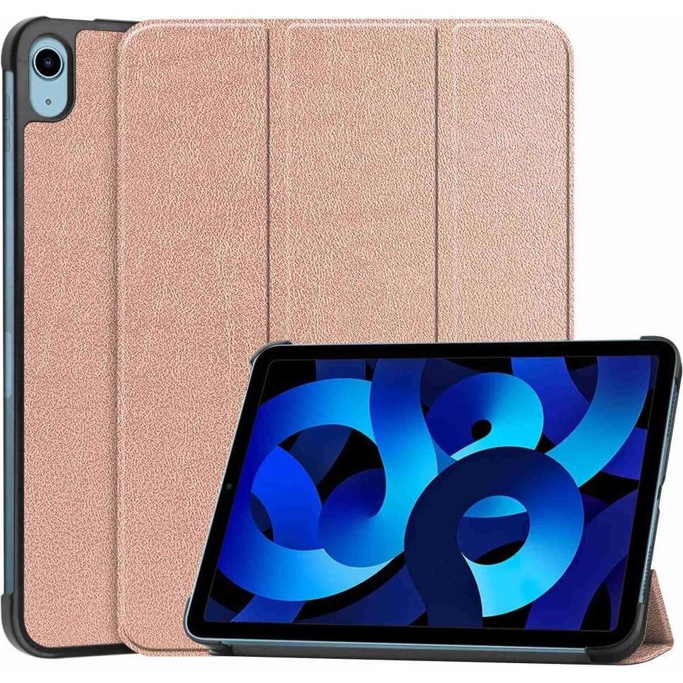 Cover-Discount Tri-fold Smart Case (iPad 2022 (10. Gen)), Tablet Hülle, Rosa, Schwarz
