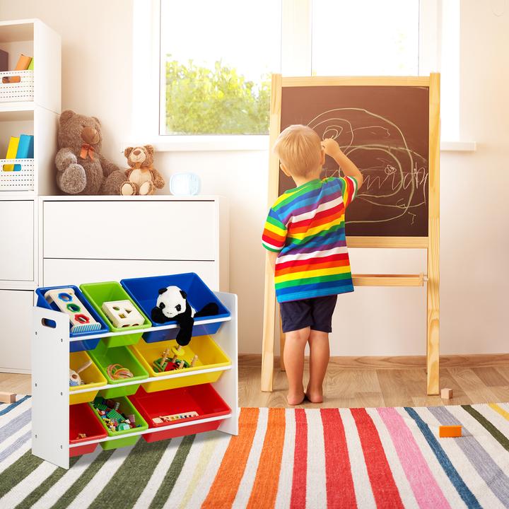 Actual product image Relaxdays Children's Storage Shelf with Bins