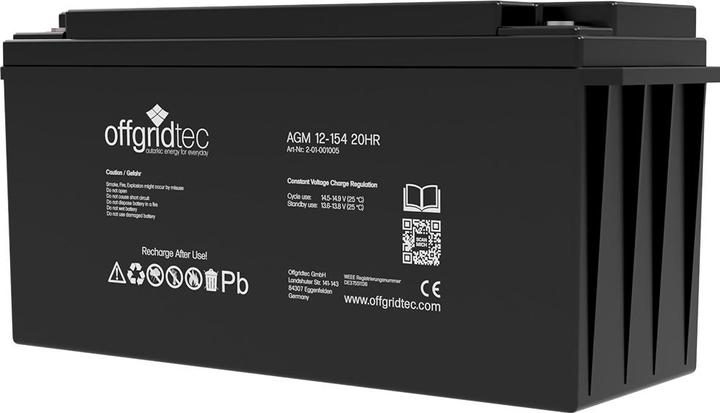 Actual product image Offgridtec ® Autark XL-Master 310W solar system - 1500W AC power 154Ah AGM battery (300 W)