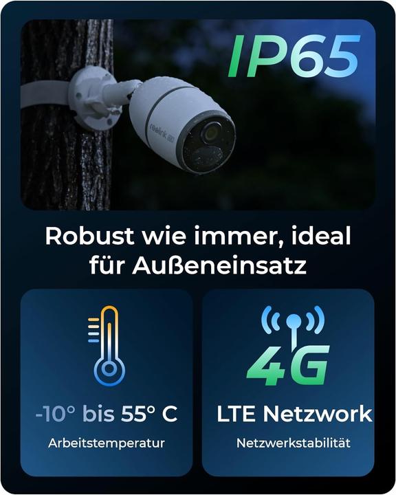 Image du produit Reolink Caméra 4G/LTE GO Ultra avec panneau solaire 2 + SIM (3840 x 2160 pixels)