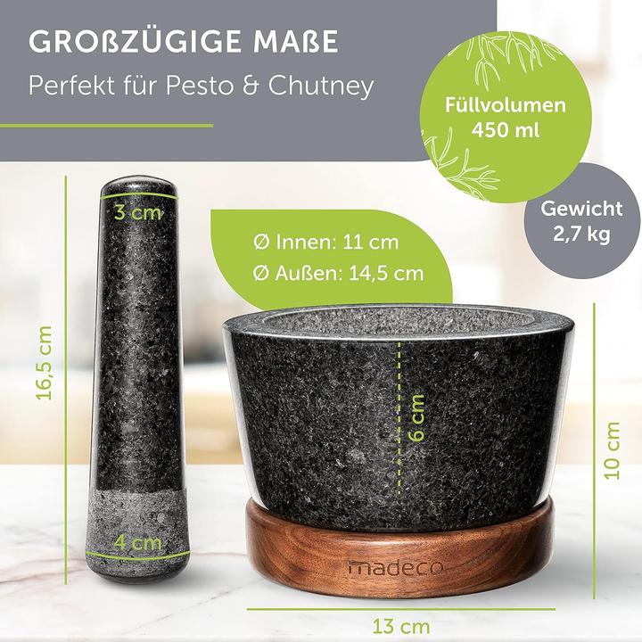Actual product image Madeco Mortar with pestle