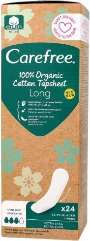 Immagine prodotto Carefree Cotone organico lungo - Fodere per mutande - 24.0pz (24 x)