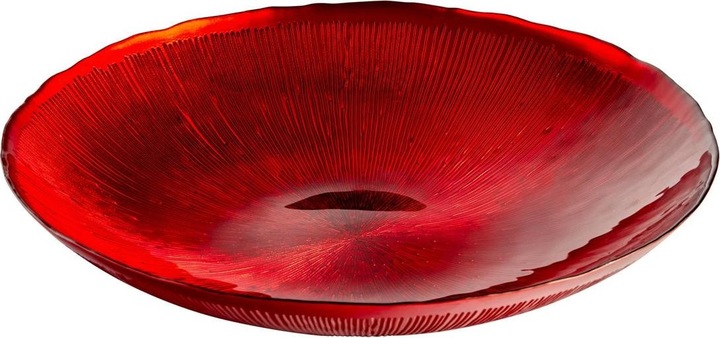 Produktbild The DRH Collection Rote Glasschale Crimson Comet