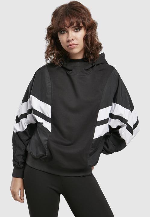 Produktbild Urban Classics Ladies Mix Crinkle Nylon Sweat Hoody (XL)