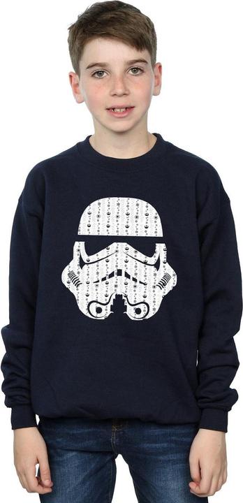 Produktbild Star Wars Christmas Stormtrooper Helmet Sweatshirt Jungen (152, 158)