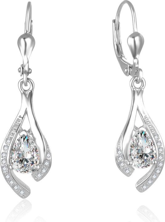 Immagine prodotto Beneto Bellissimi orecchini in argento con zirconi chiari AGUC2693-W